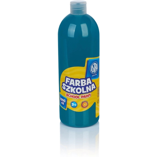 Farba szkolna Astra 1000 ml - turkusowa 301217064 ASTRA