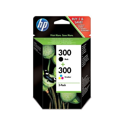 Tusz HP 300 (CN637EE) czarny+kolor D2560/F4280