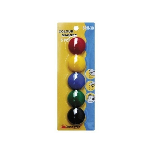 Magnesy ARGO kolorowe WF-30 opakowanie 5sztuk SRH-30