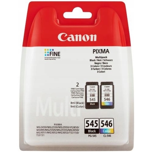 Tusz CANON (PG-545+CL-546/8287B005) czarny+kolor (2szt)