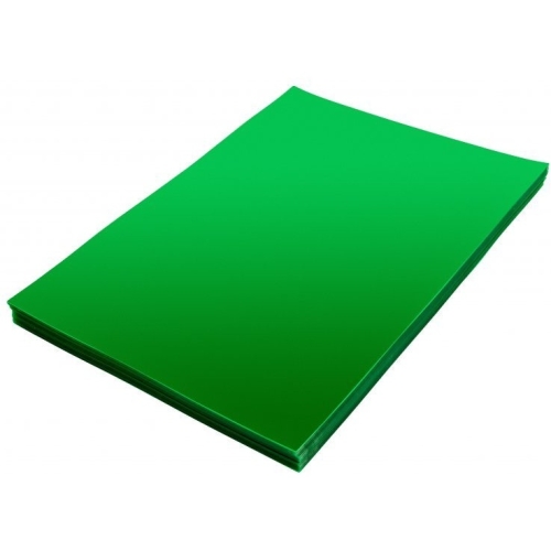Okładka foliowa do bindowania A4 zielona przezroczysta 0,20mm NATUNA (100szt)