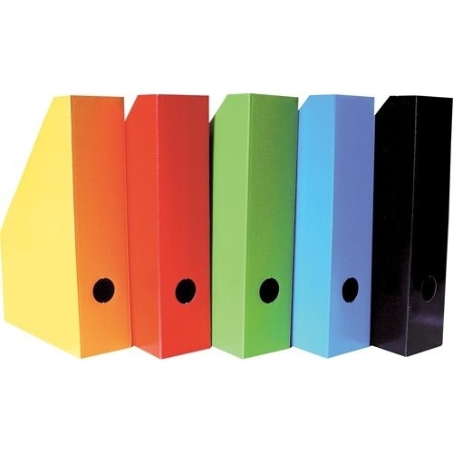 Pojemnik na czasopisma A4 7cm żółty lakierowany H350000005 100552129 BANTEX