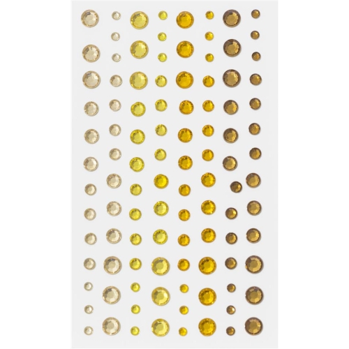Kryształki samoprzylepne 3-6mm żółte (104) 251111 Galeria Papieru