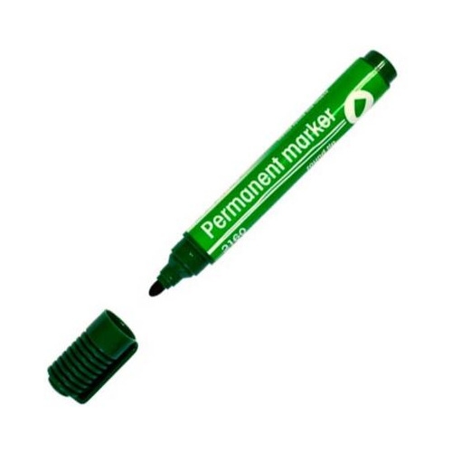 Marker permanentny 2160 zielony okrągła końcówka 101114 D.RECT