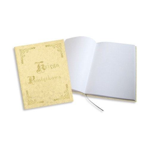 Księga Pamiątkowa złocona beżowa 255x320mm 100kartek 319-033 WARTA