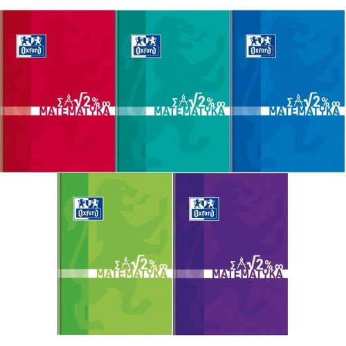 Brulion A5 80k kratka margines szyty MATEMATYKA 400128310 OXFORD