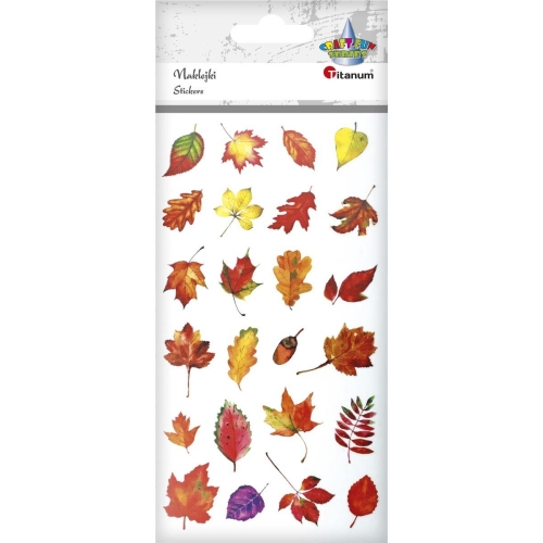 Naklejki foliowe JESIENNE LIŚCIE 24szt. 487035 TITANUM