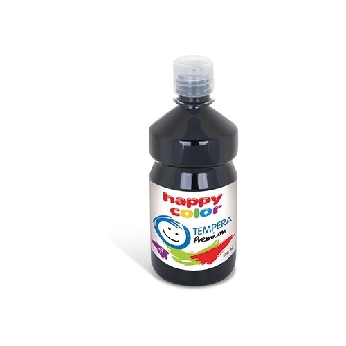 Farba TEMPERA Premium 500ml czarna HAPPY COLOR HA 3310 0500-9