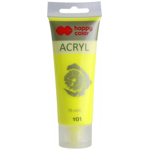 Farba akrylowa 75ml żółta fluo HA 7370 0075-101 Happy Color