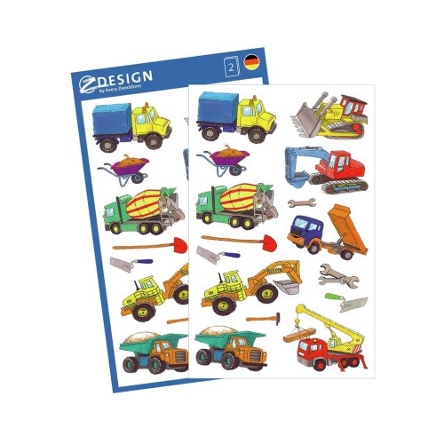Naklejki dla dzieci NA BUDOWIE 53209 Z-DESIGN AVERY ZWECKFORM