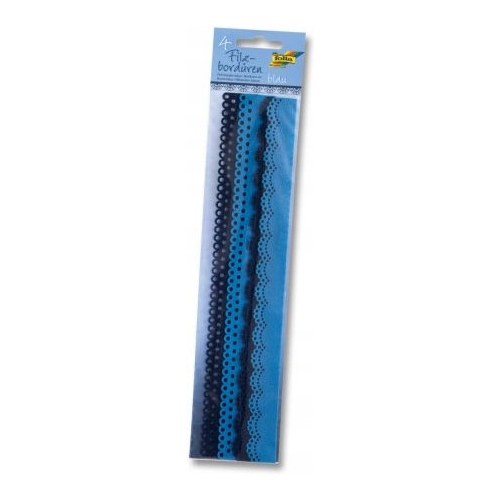 Filcowa koranka-wstążka 30cm mix nieb. 4szt. FO 52193 FOLIA
