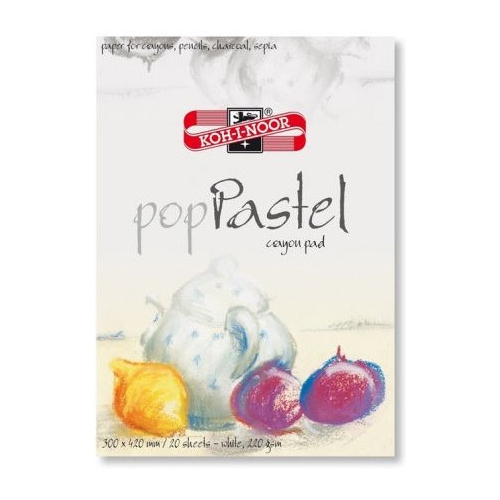 Blok do pasteli 300x420mm 20k 220g biały POP PASTEL BLO-PA300 KOH-I-NOOR