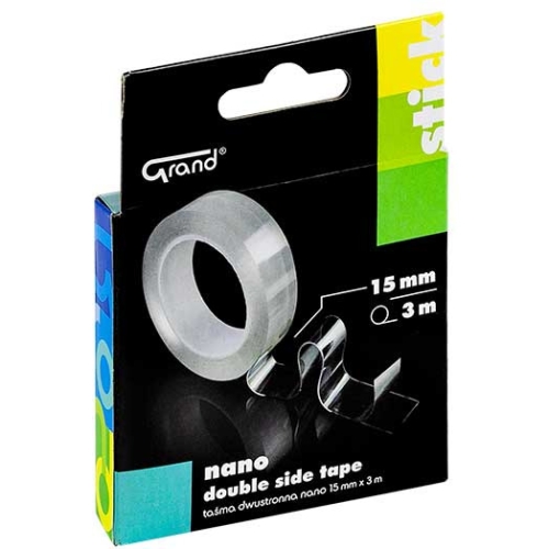 Taśma dwustronna nano 15mm x3m x1mm GRAND 130-1955