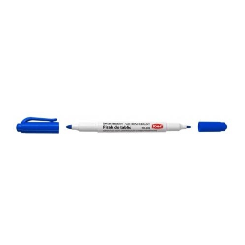 Marker dwustronny suchoscieralny TO-270 niebieski TOMA
