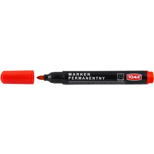 Marker permanentny okrągły czerwony TO-202 TOMA