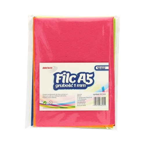 Filc A5 10 kolorów (10) F510 681652j BREWIS