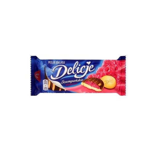 Ciastka DELICJE Szampańskie malina 147g