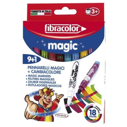 Flamastry magiczne MAGIC 9+1 (18 kol.) FIBRACOLOR