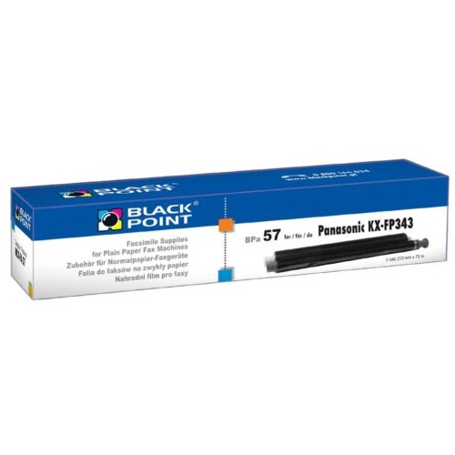 Folia do faksu BLACK POINT (BPPA57) zamiennik PANASONIC (KX-FA57A/KX-FA57X) KX-FP 343/363