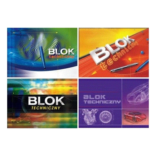 Blok techniczny A4 10k 170g KRESKA