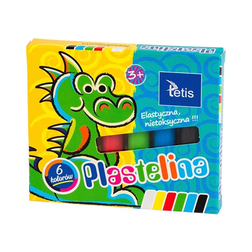 Plastelina 6kol.15g KP001-A TETIS