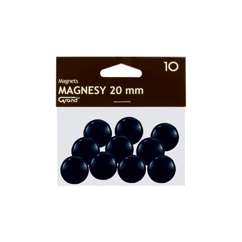 Magnesy 20mm czarne (10szt.) 130-1687 GRAND