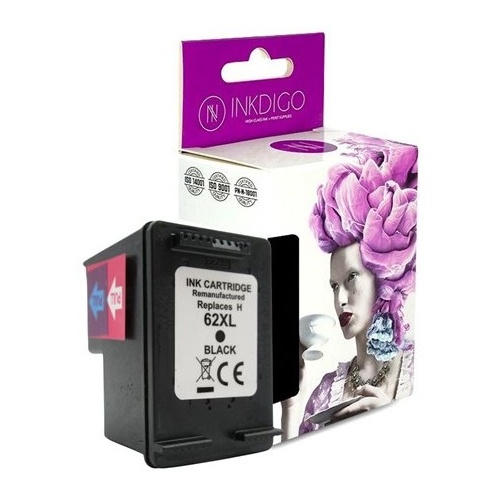Tusz INKDIGO (HP-62XB-2) czarny 23ml zamiennik HP (62XL/C2P05AE)