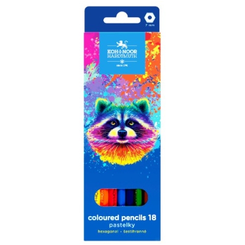 Kredki szkolne 18 kol. SZOP 3553 KOH-I-NOOR