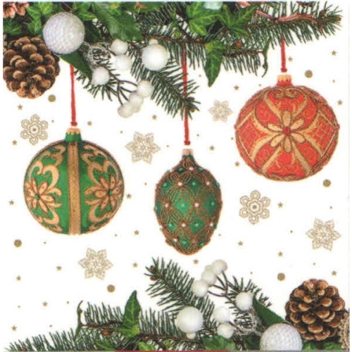 Serwetki świąteczne AHA 33x33cm BN-113