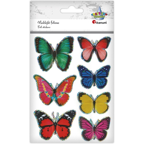 Naklejki dwuwarstwowe 3D MOTYLE 7szt. 491049 TITANUM