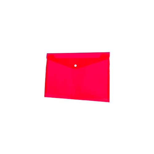 Koperta PP na zatrzask A4 czerwona BT611-C TETIS